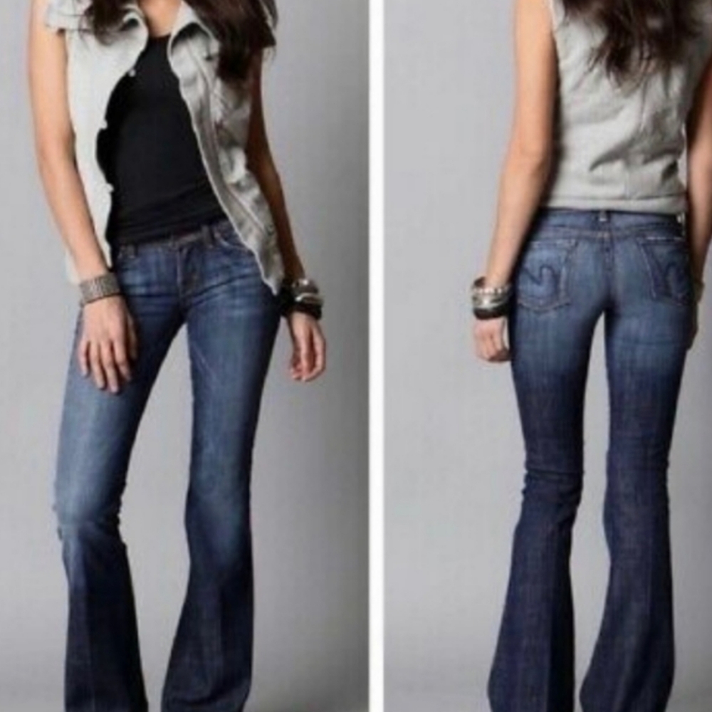 Citizens of Humanity Ingrid Low Waist Flare Boot Cut Jeans Size 28